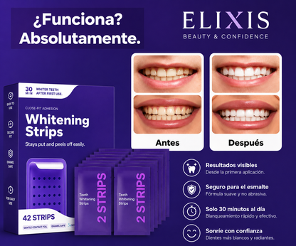 Tiras Blanqueadoras Moradas Elixis (Edición Limitada)