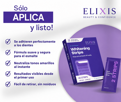 Tiras Blanqueadoras Moradas Elixis (Edición Limitada)